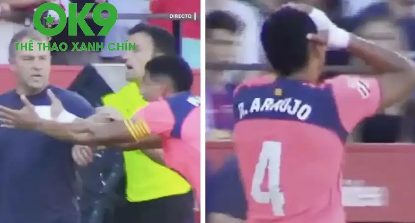 Araujo nổi giận với trọng tài sau khi bị thổi phạt đền